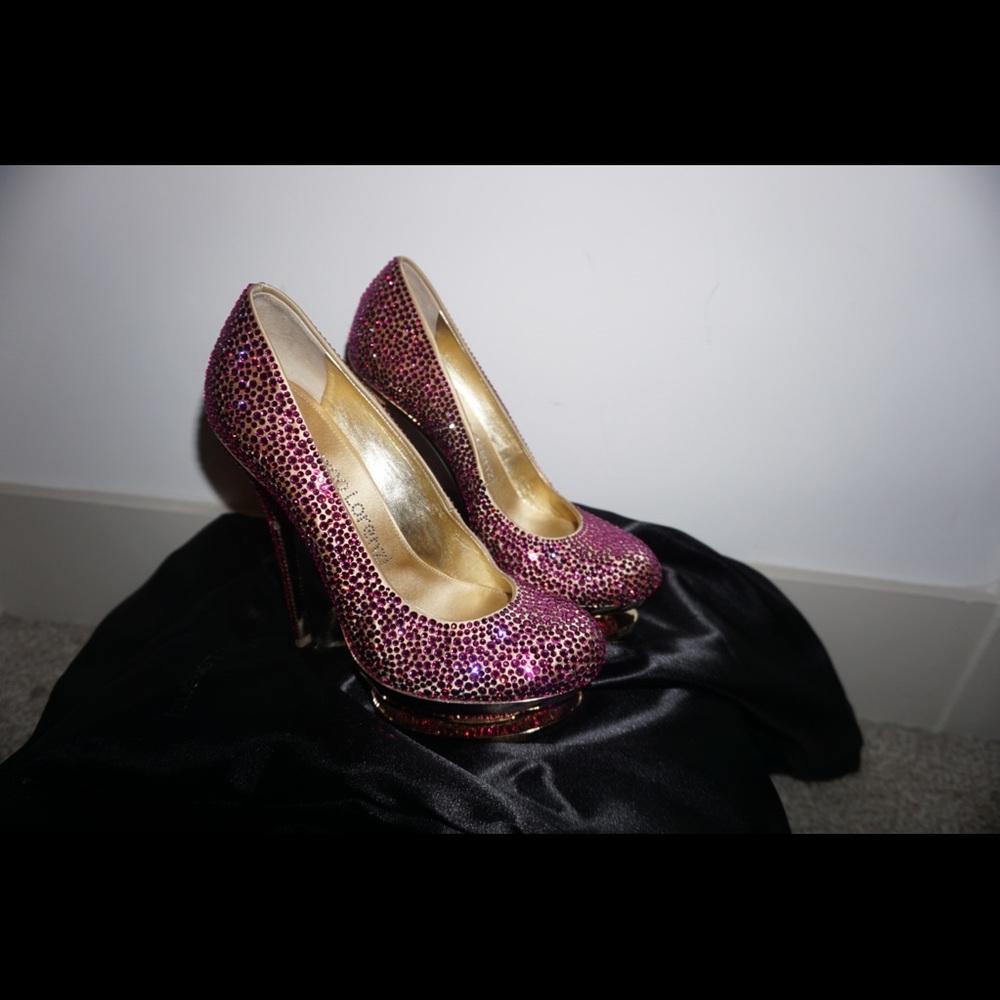Gianmarco Lorenzi swarovski crystal heels